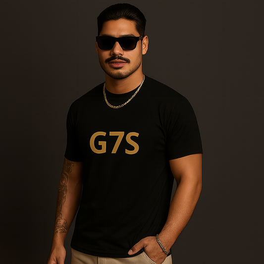 G7S BLACK Short Sleeve FITTING T-shirt
